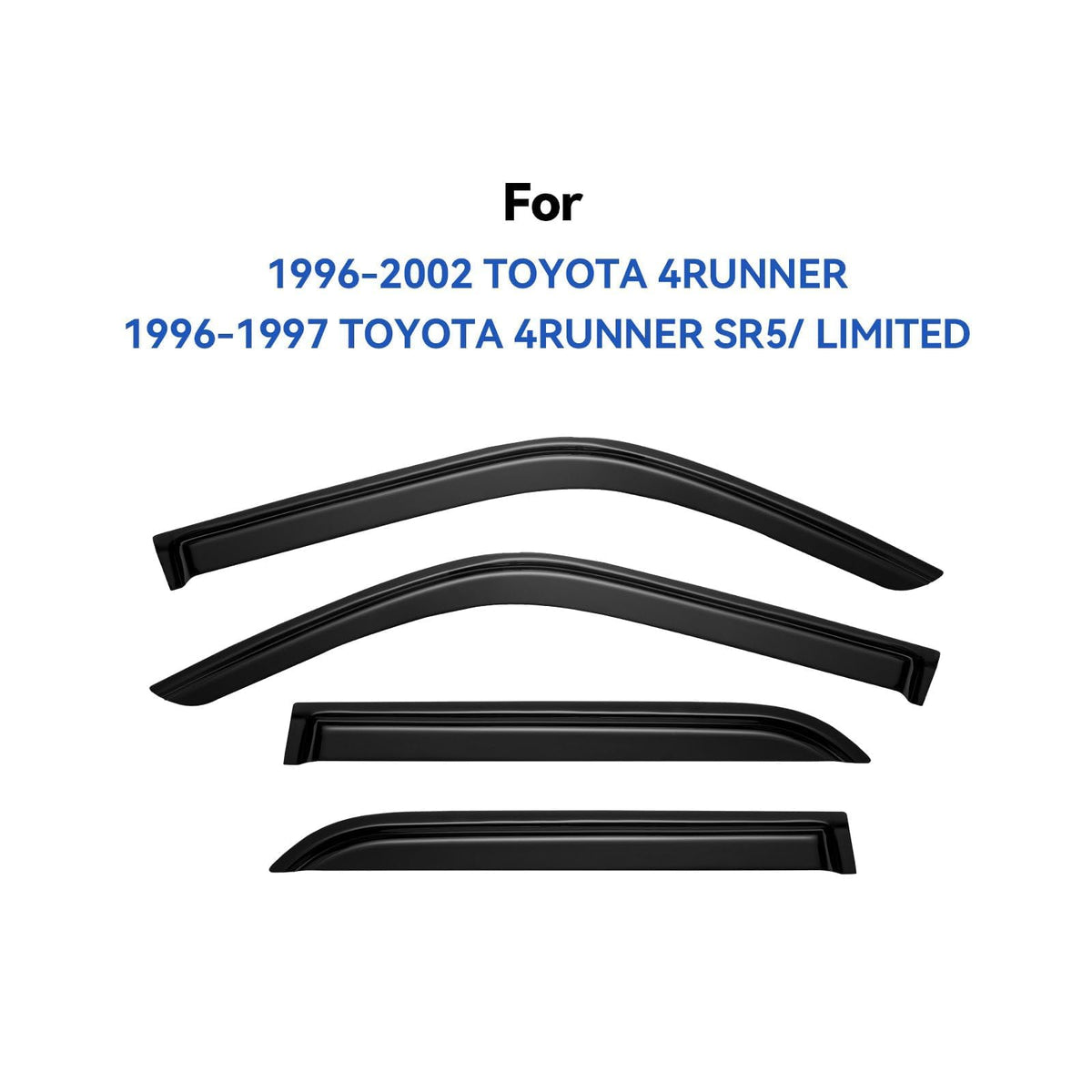 YQAUTEC driver-side visor close-up highlighting precise contour and weather protection