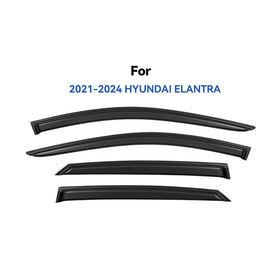 YQAUTEC rear door visor highlighting contour fit and reduced wind noise