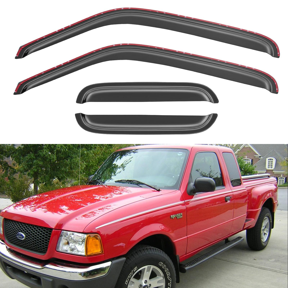 YQAUTEC front in-channel visor fitted showing clean profile and improved ventilation