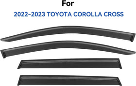 YQAUTEC front driver door visor fitted for precise Toyota Corolla Cross fit