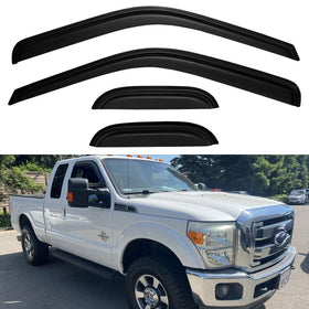 YQAUTEC front driver side visor mounted, shows sleek fit and improved airflow