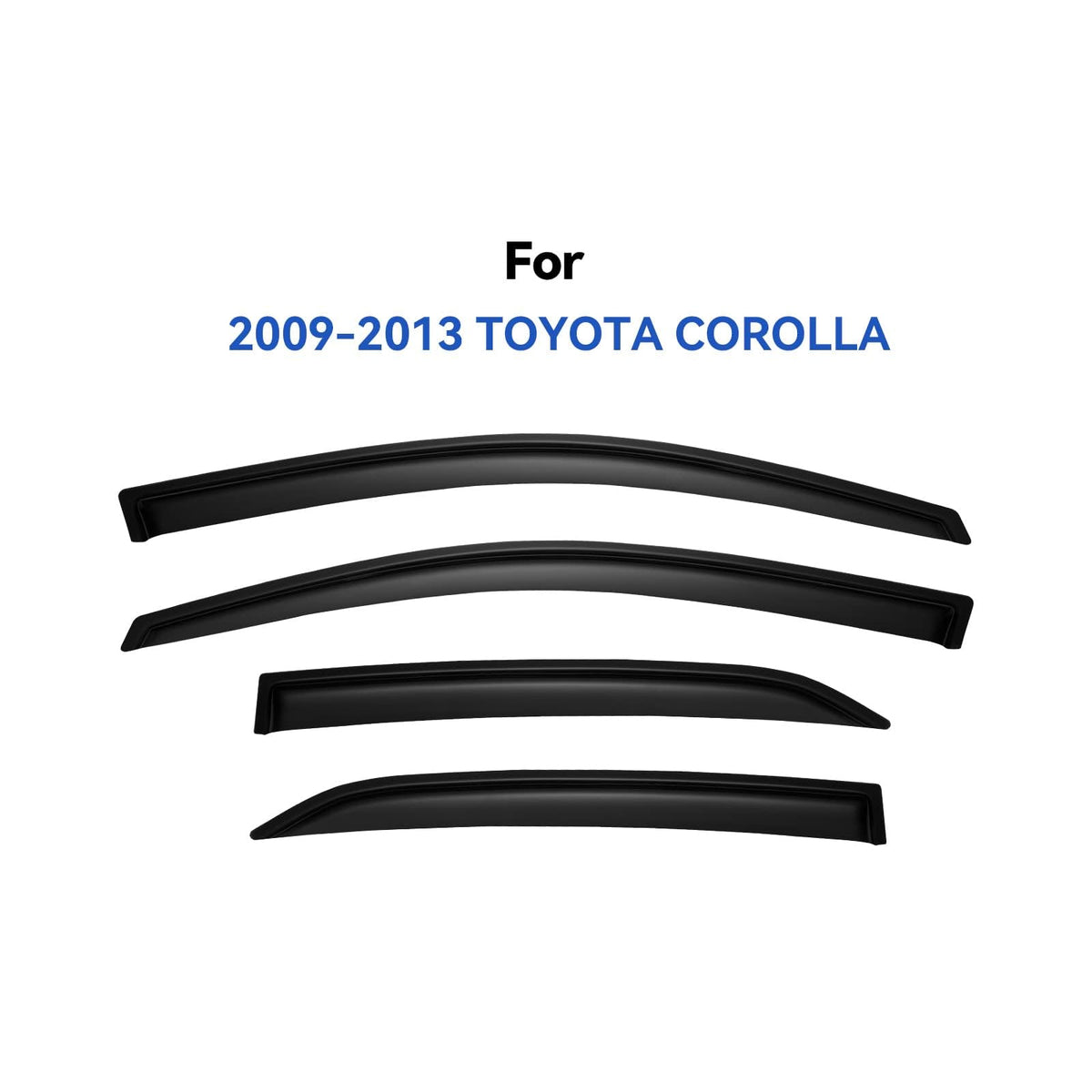 YQAUTEC front driver visor close-up contour for accurate fit