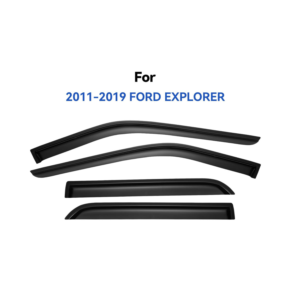 YQAUTEC front driver visor highlighting profile and wind deflection benefit
