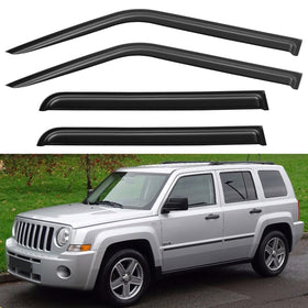 YQAUTEC front left visor on Jeep Patriot improving window ventilation