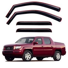 YQAUTEC front packaging showing all four rain guards and fitment details