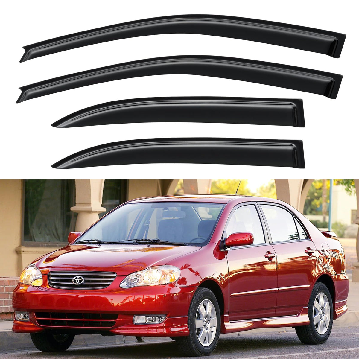 YQAUTEC front packaging showing visor set and model fit benefit