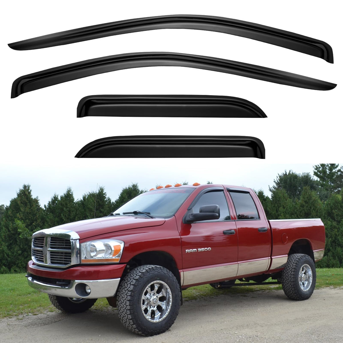 YQAUTEC front packaging showing complete visor set and model fit benefits