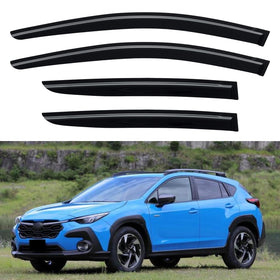 YQAUTEC front packaging showing full visor kit and fit for Subaru models, clear compatibility benefit