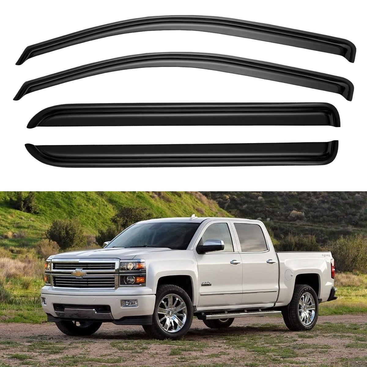 YQAUTEC front packaging showing full visor set and fitment benefit