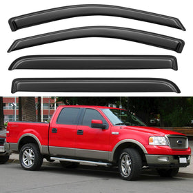 YQAUTEC front passenger visor installed showing clean profile and weather protection