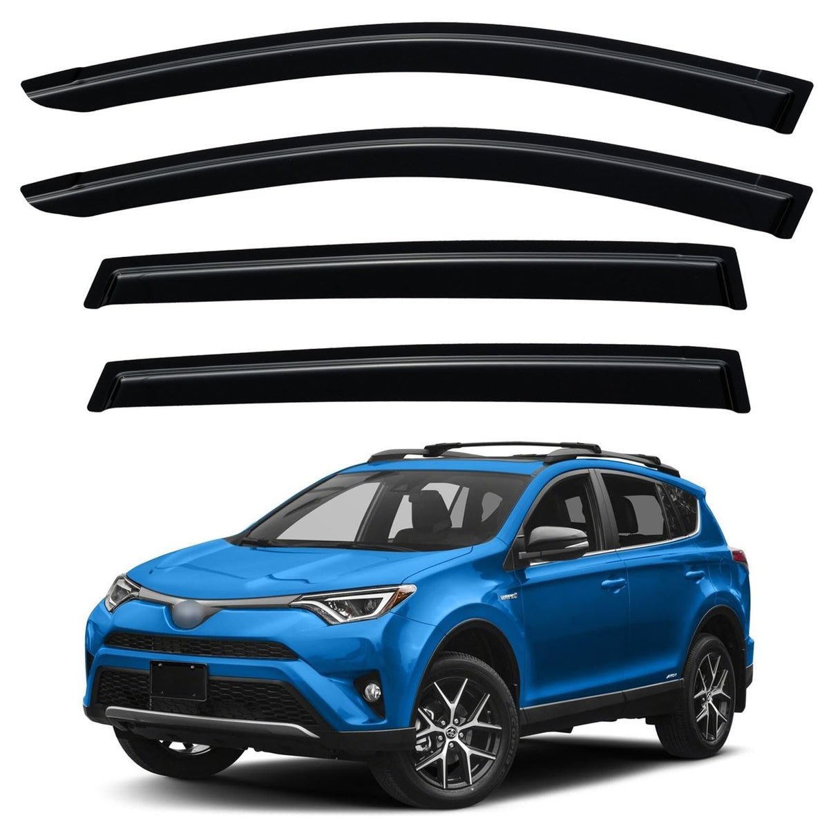 YQAUTEC front passenger visor installed showing sleek fit and improved airflow