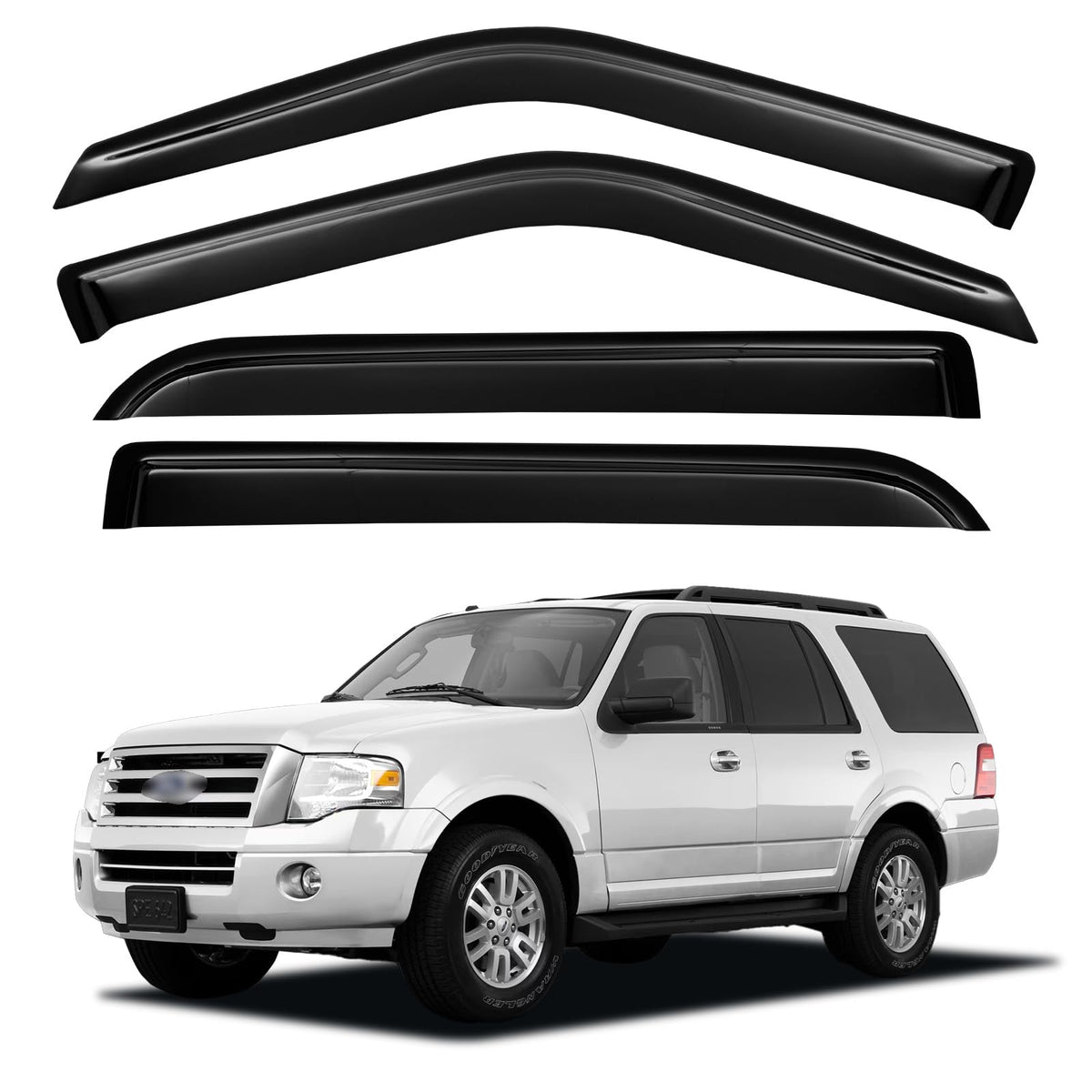 YQAUTEC front passenger visor close-up showing sleek fit and protection