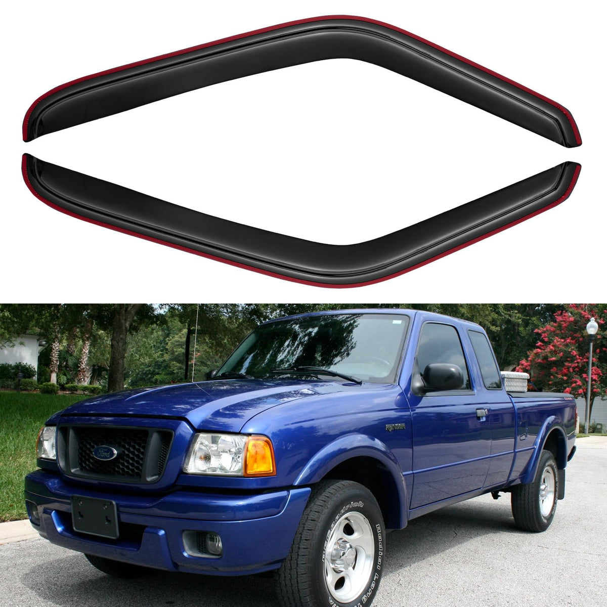 YQAUTEC front profile on 1999 Ford Ranger showing sleek fit and protection