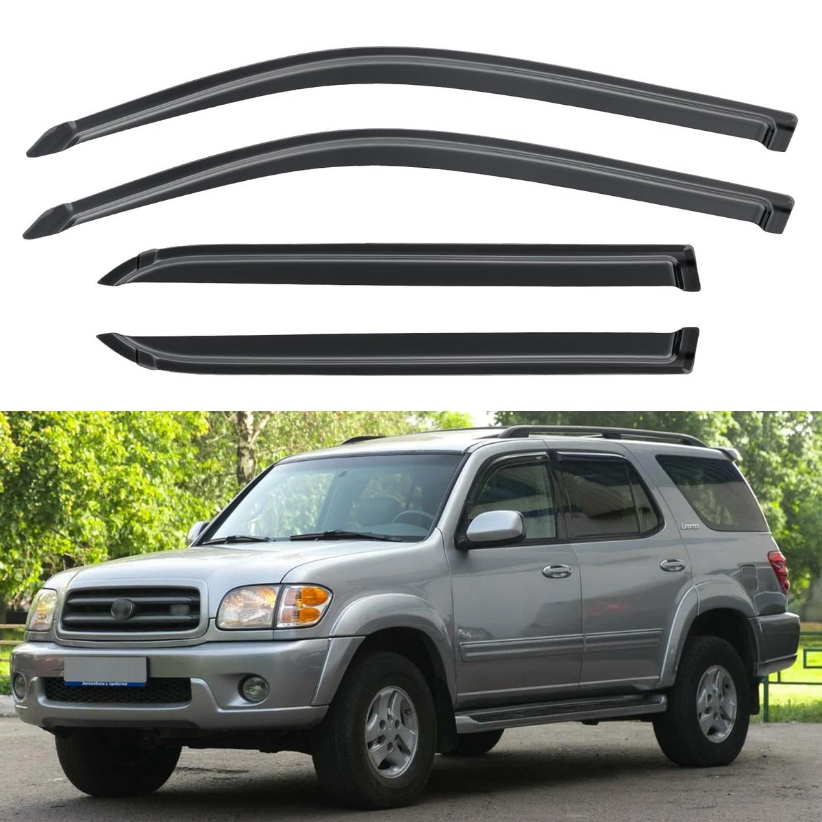 YQAUTEC front profile on Sequoia showing streamlined fit and weather protection