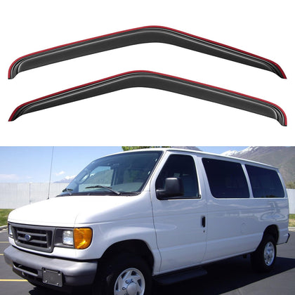 YQAUTEC front view installed on Ford E-Series showing neat fit and protection