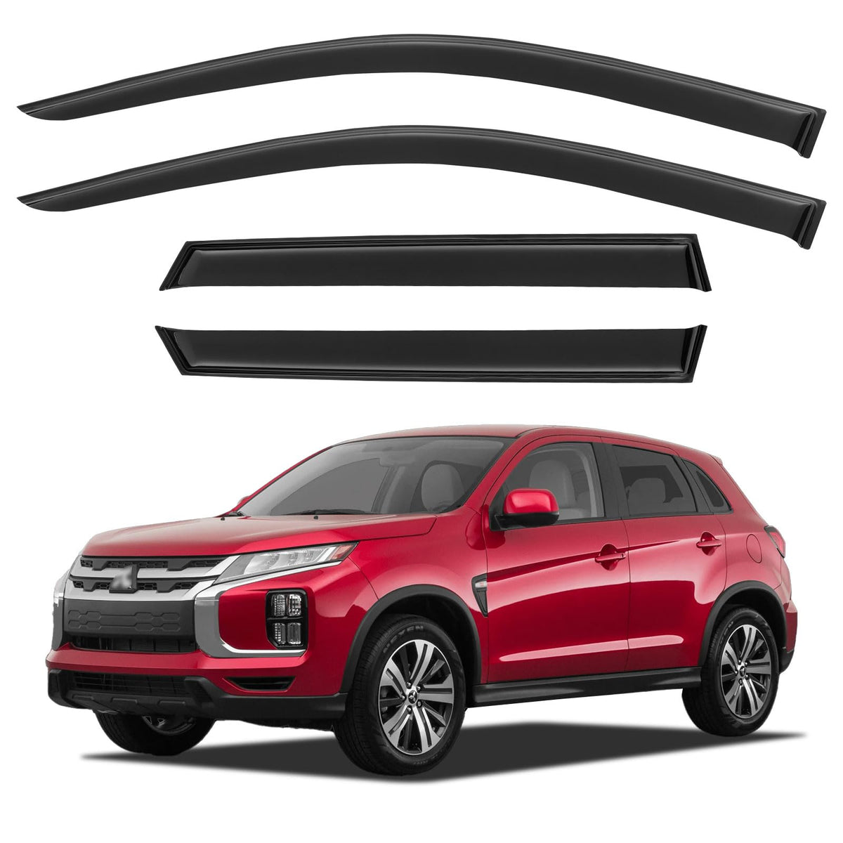 YQAUTEC front view of visors showing sleek fit and improved airflow