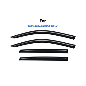 YQAUTEC visor side profile installed on Honda HRV reduces wind
