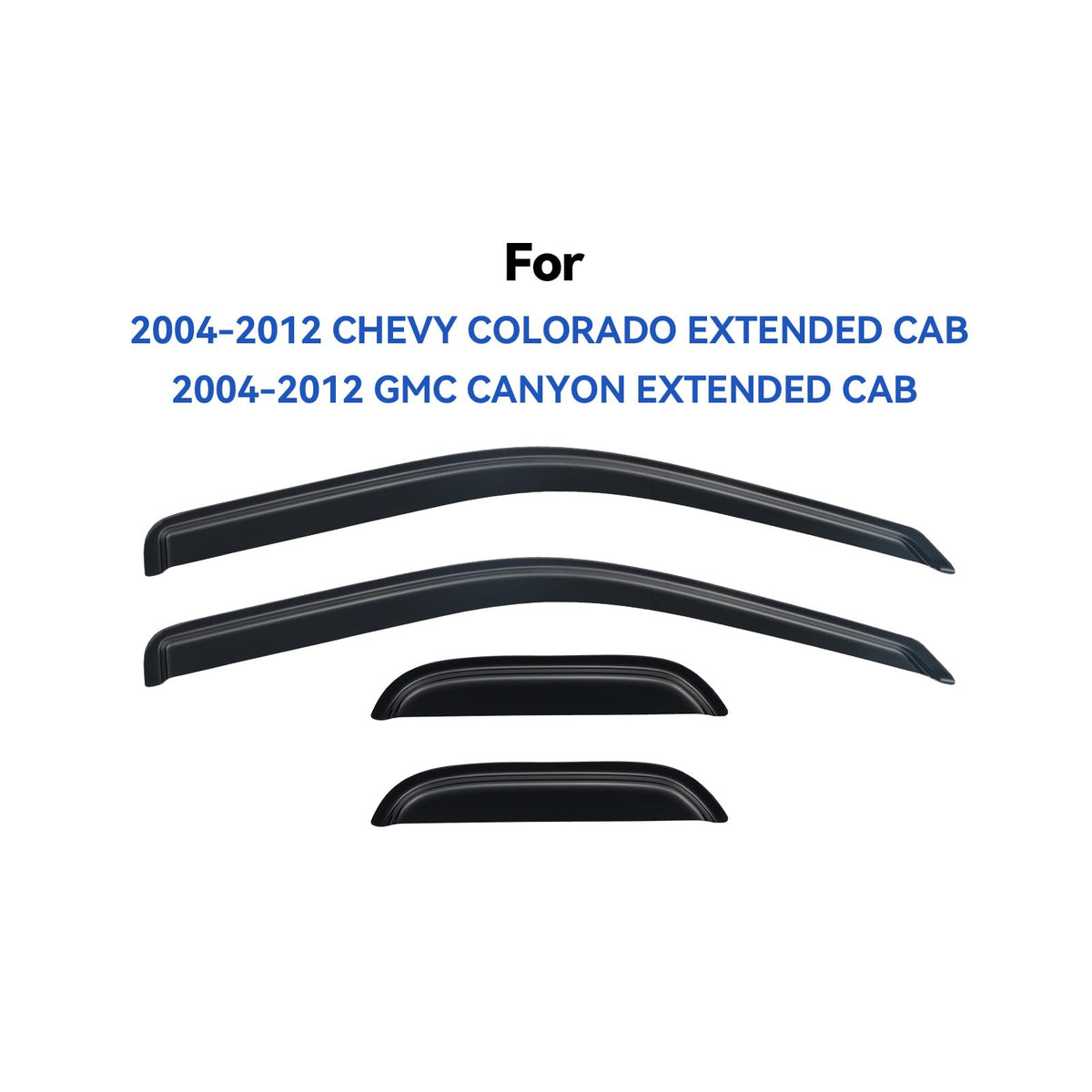 YQAUTEC installed on driver side profile illustrating sleek fit and reduced wind noise