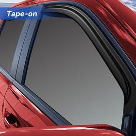 YQAUTEC installed driver-side visor demonstrating ventilation benefit