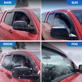 YQAUTEC installed visors on Explorer showing improved airflow and style