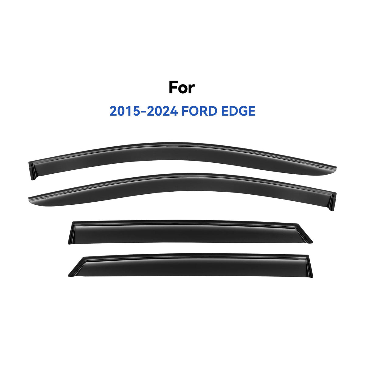 YQAUTEC installed on Ford Edge side view demonstrating sleek look and wind reduction benefit