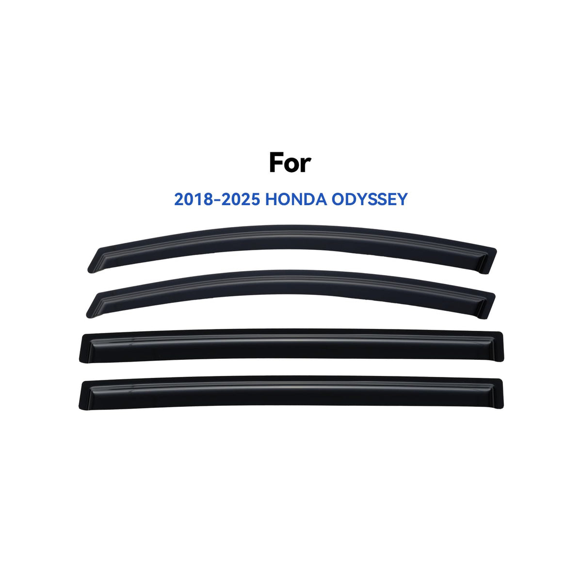 YQAUTEC driver side profile visor demonstrating low-profile style and airflow