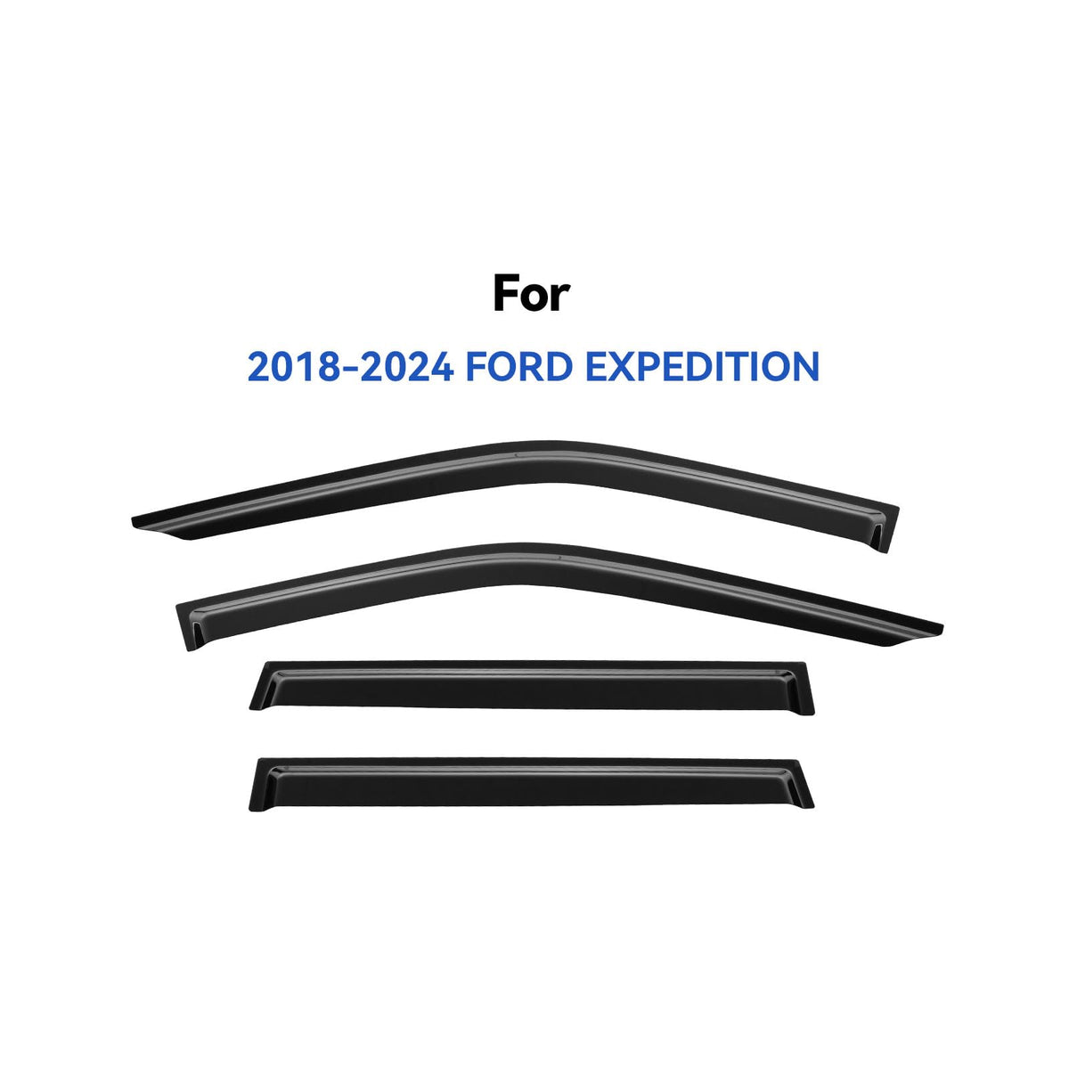 YQAUTEC rear door visor installed with improved airflow benefit