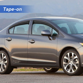YQAUTEC rear passenger visor angled view demonstrating coverage and ventilation