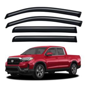 YQAUTEC front passenger visor installed showing sleek profile and wind control