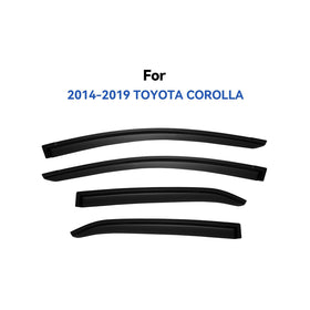 YQAUTEC profile installed on Corolla showing sleek look and wind reduction benefit