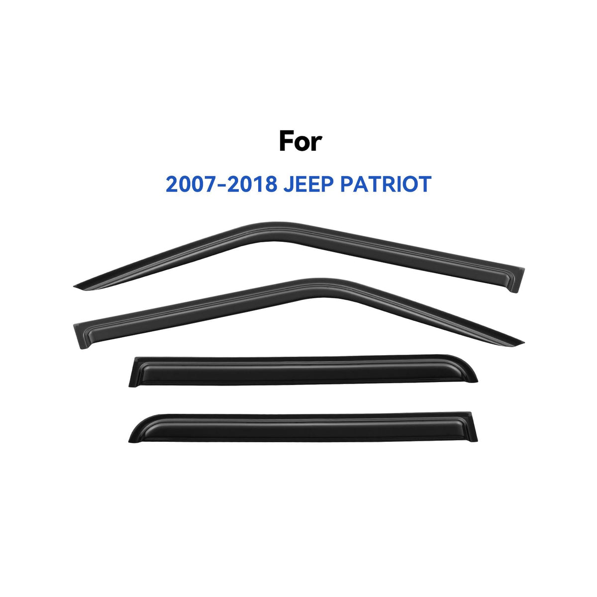 YQAUTEC side profile installed on Jeep Patriot for sleek protection