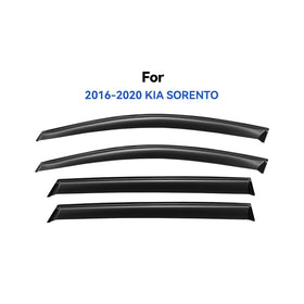 YQAUTEC side profile installed on Sorento demonstrating sleek protection from rain