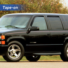YQAUTEC side profile on truck door illustrating low-profile fitment benefit
