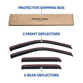 YQAUTEC visor next to ruler showing size and easy-fit benefit