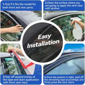 YQAUTEC visor held by hand to show scale and easy-install benefit