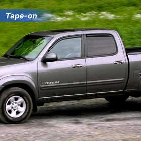 YQAUTEC rear passenger visor installed demonstrating weather deflection and ventilation