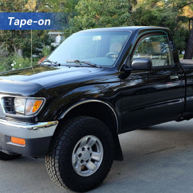 YQAUTEC visor adhesive tape detail showing 3M tape for strong weatherproof bond