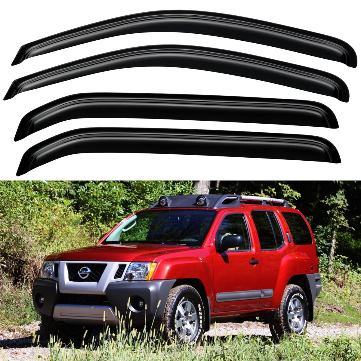 YQAUTEC front driver side visor mounted showing improved ventilation benefit