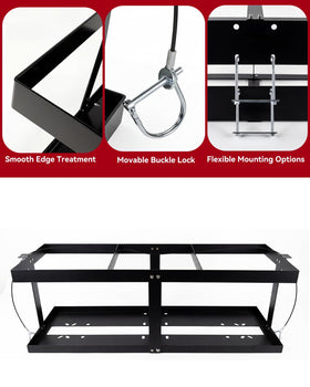 YQDHYLYH close up of four support rods for improved stability benefit
