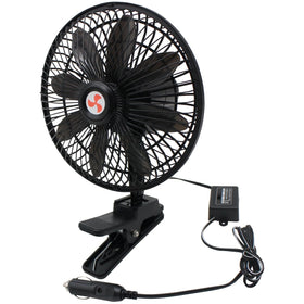 YQSIYU front view of 8-inch clip fan showing compact profile and airflow benefit