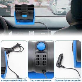 YQSIYU 5-foot cord and cigarette lighter plug showing flexible placement benefit