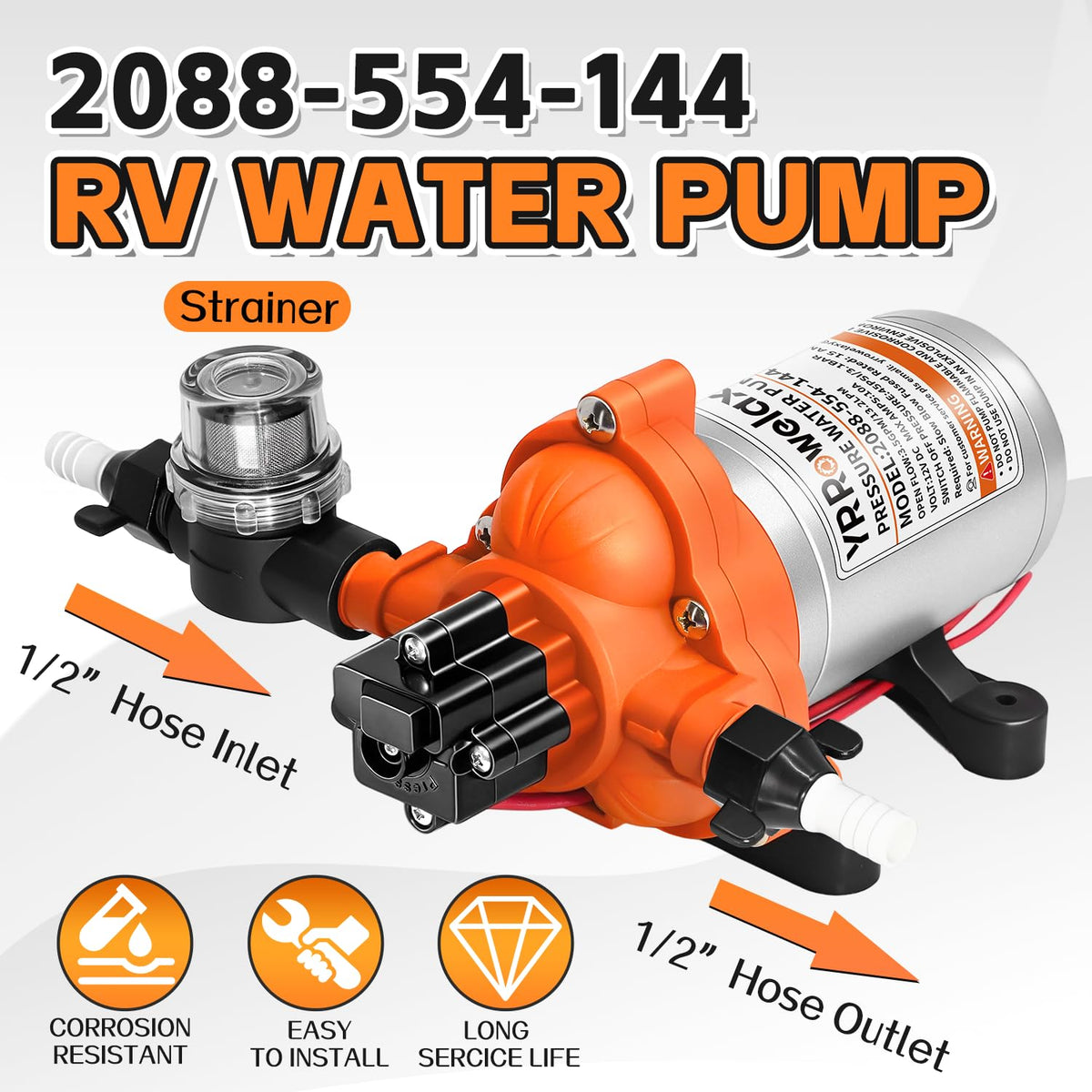 YR Rowelaxy connection ports with included fittings for easy installation