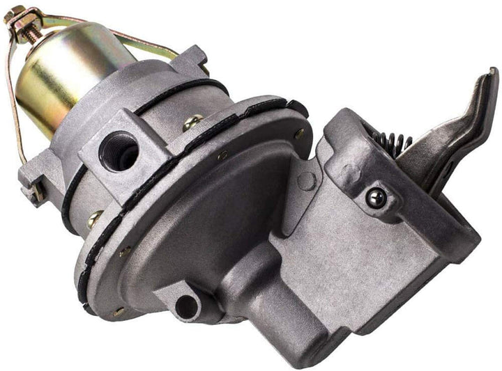YRANZO fuel pump front view showing inlet and outlet for easy identification and fit