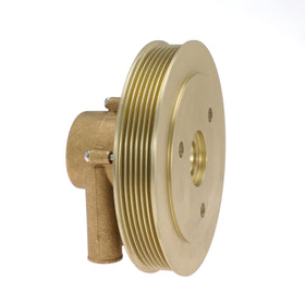 YRANZO pump inlet and outlet detail highlighting port alignment and corrosion-resistant surfaces