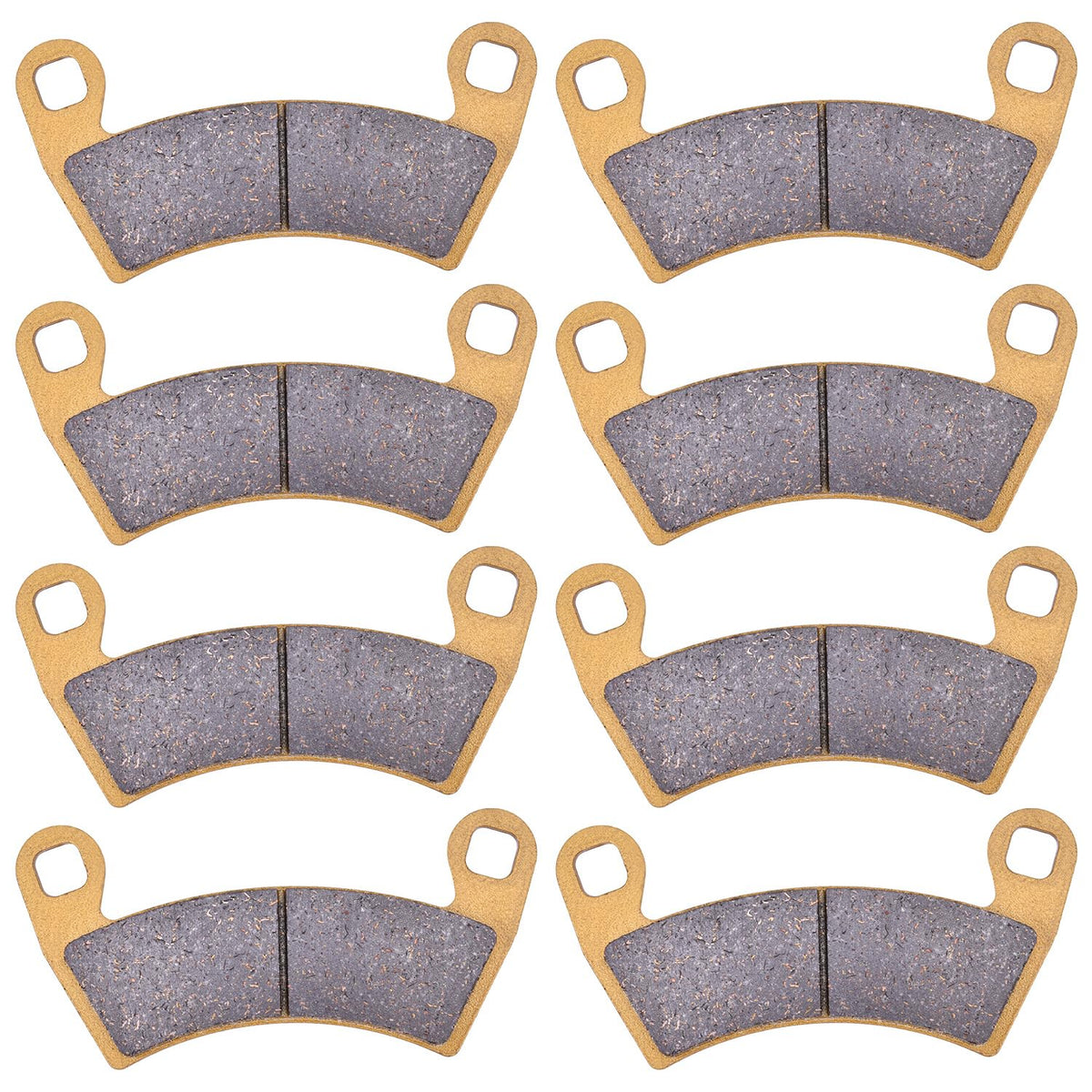 YS-TM front and rear brake pad set displayed, clear view and easy fit