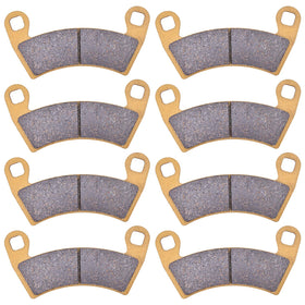 YS-TM front and rear brake pad set displayed, clear view and easy fit