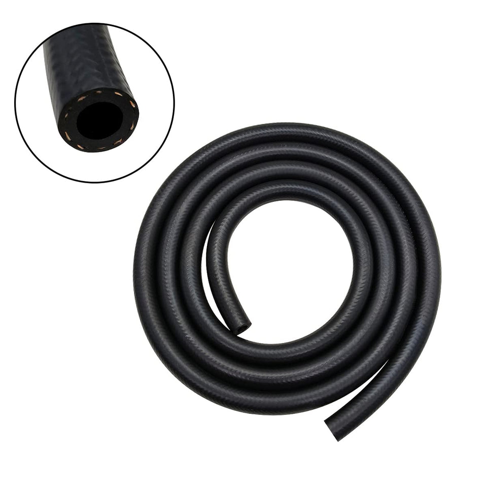 YSIL fuel hose front view showing length and size, durable construction benefit