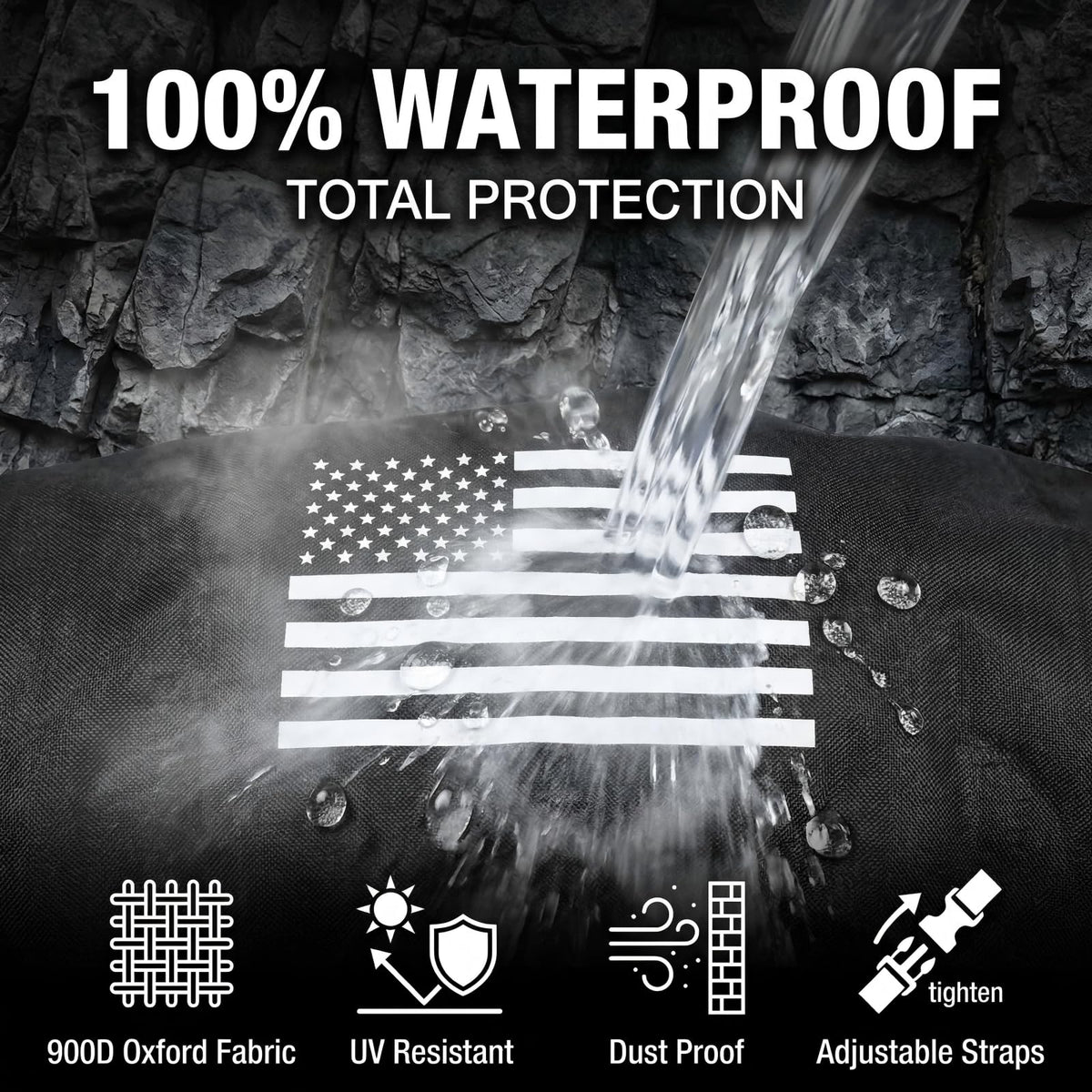 YTDYQFLZH American flag print on cover providing fade-resistant patriotic styling