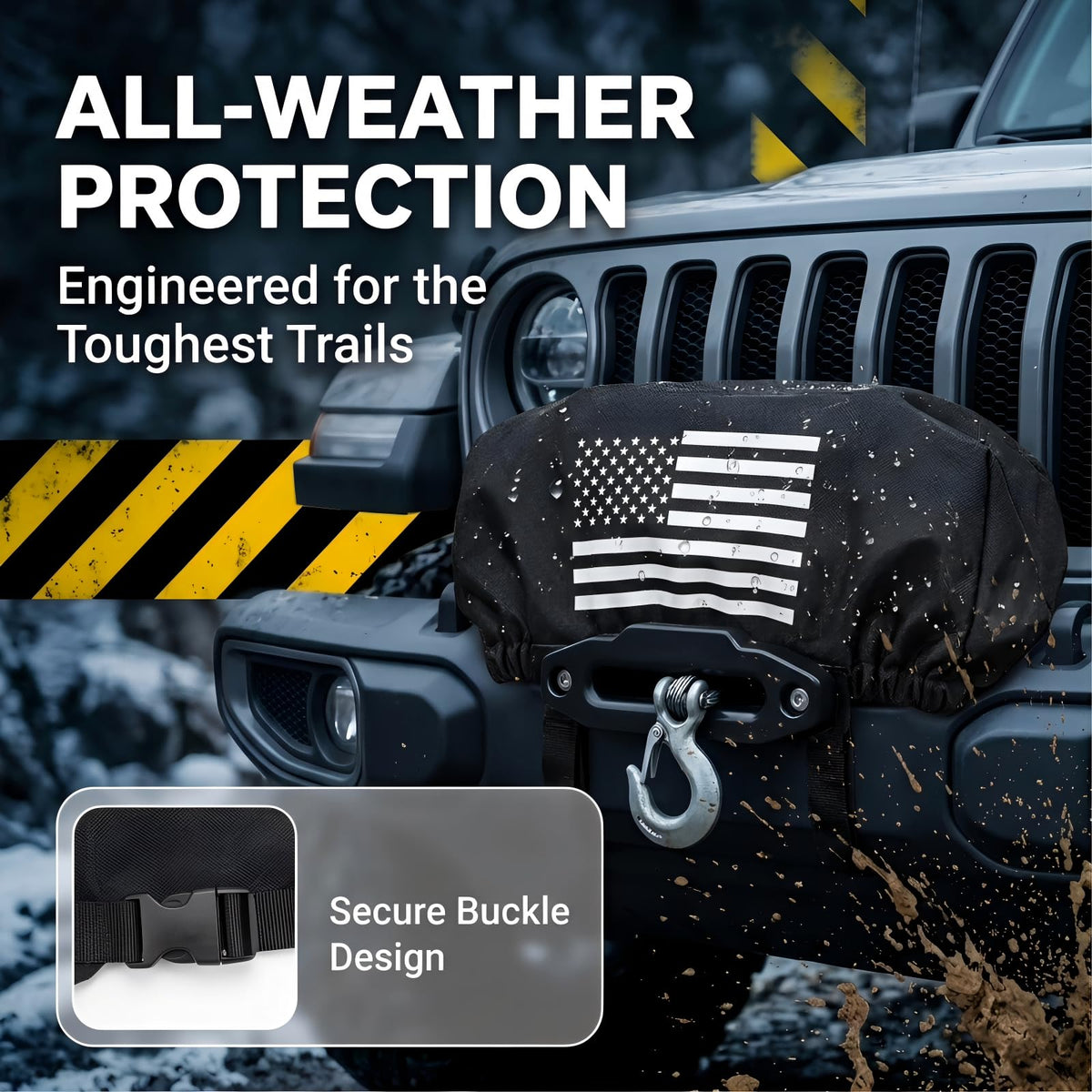 YTDYQFLZH cover stored outdoors on shelf illustrating dust and moisture protection