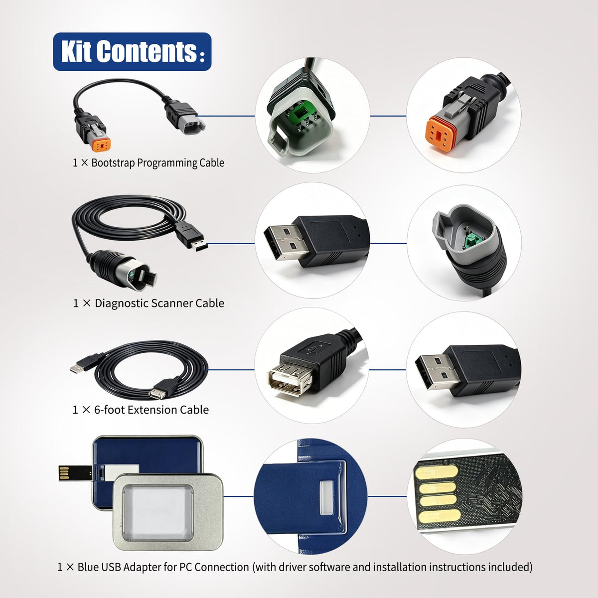 Ytpoools blue USB adapter plugged into laptop showing simple PC connectivity